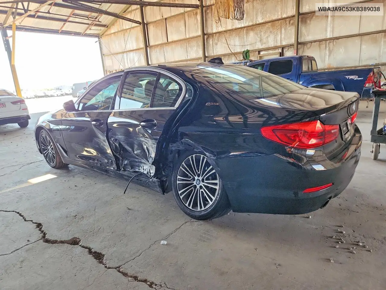 2019 BMW 530E VIN: WBAJA9C53KB389038 Lot: 58947146