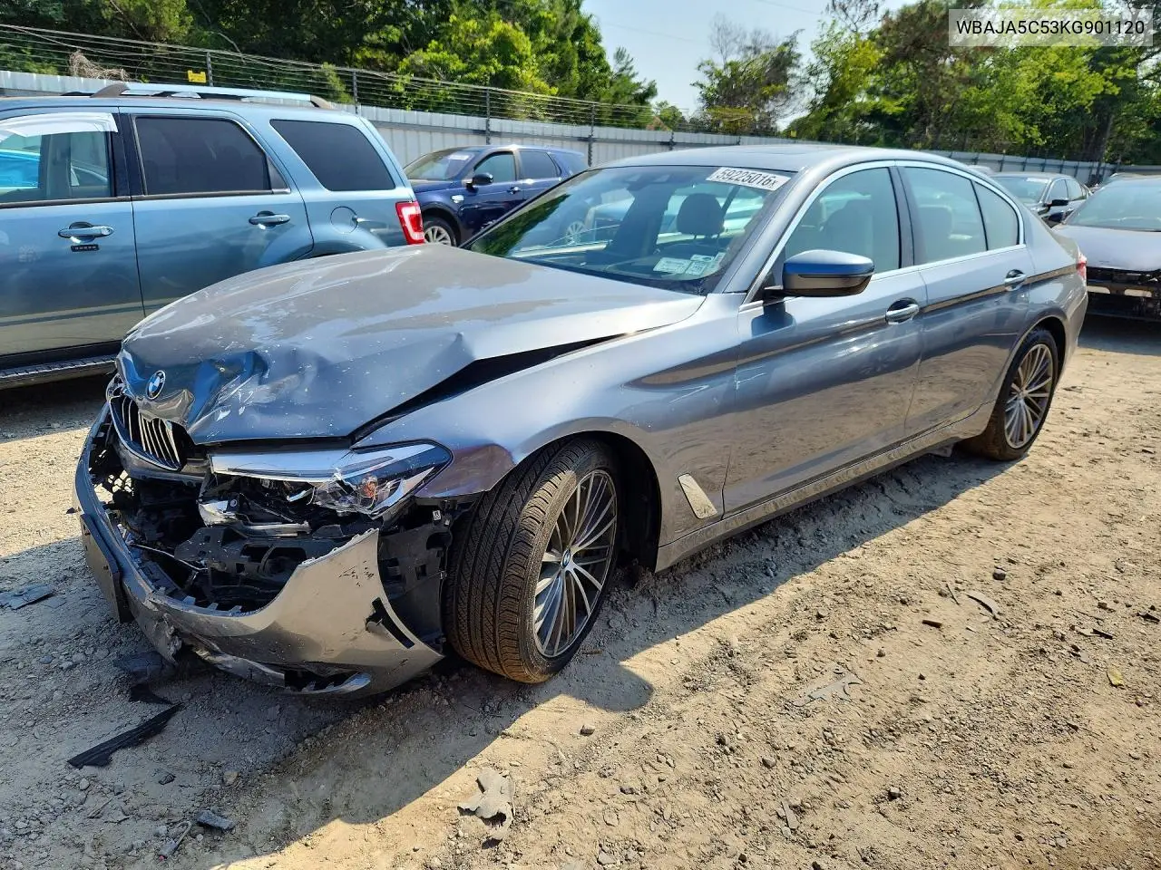 2019 BMW 530 I VIN: WBAJA5C53KG901120 Lot: 59225016