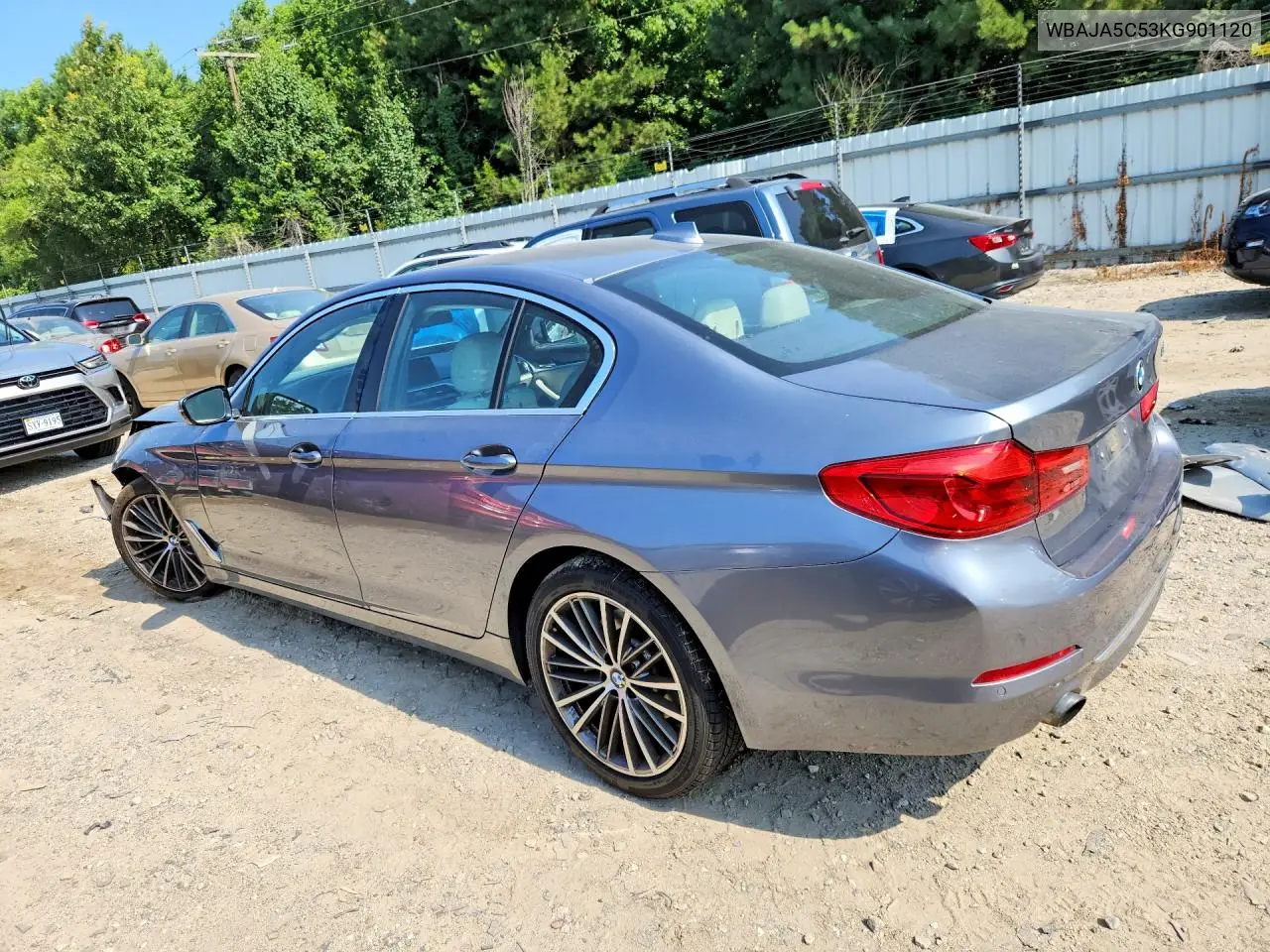 2019 BMW 530 I VIN: WBAJA5C53KG901120 Lot: 59225016