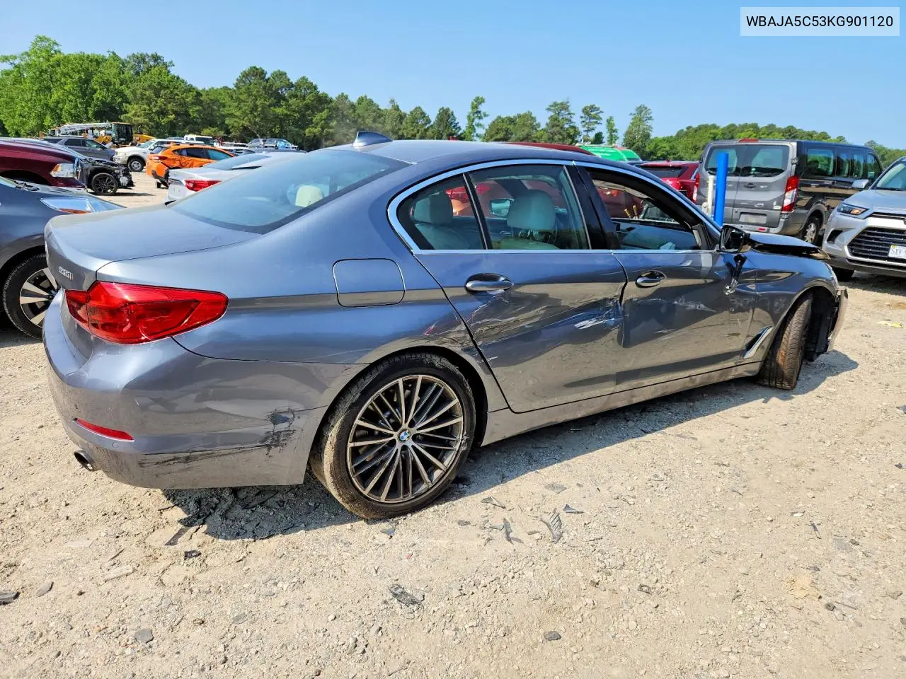 2019 BMW 530 I VIN: WBAJA5C53KG901120 Lot: 59225016