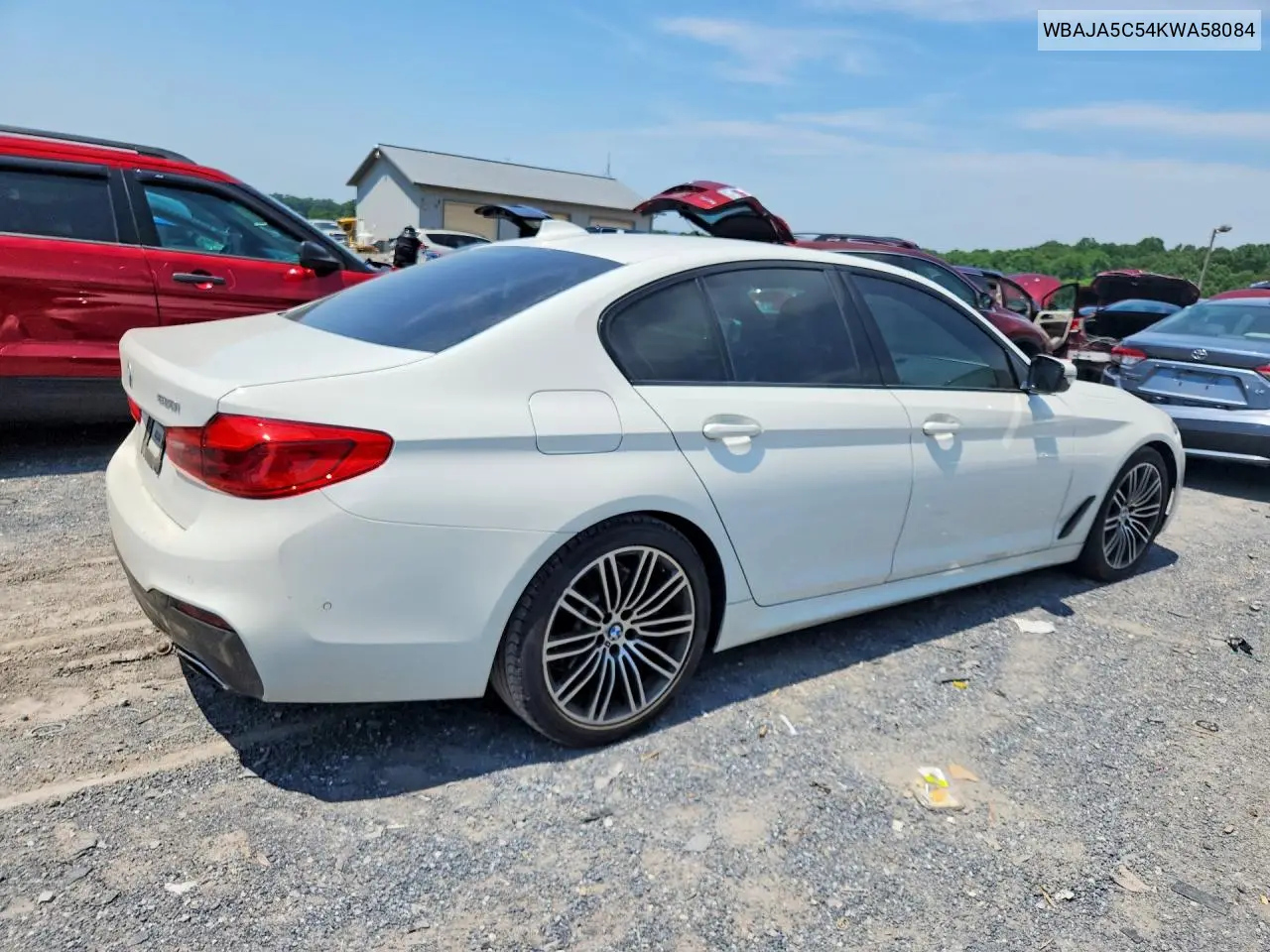 2019 BMW 530 I VIN: WBAJA5C54KWA58084 Lot: 61075876