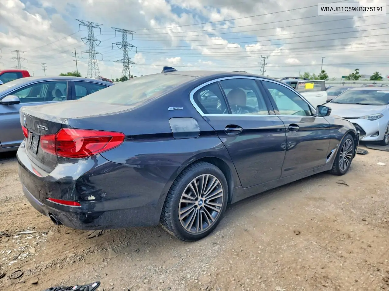 2019 BMW 530Xe VIN: WBAJB1C59KB375191 Lot: 85973365
