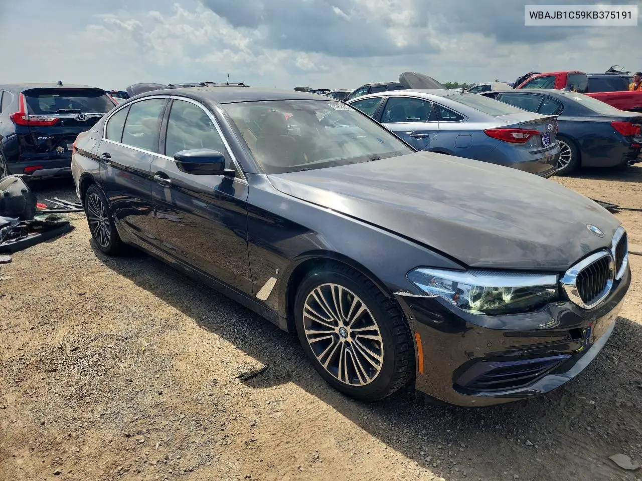 2019 BMW 530Xe VIN: WBAJB1C59KB375191 Lot: 85973365