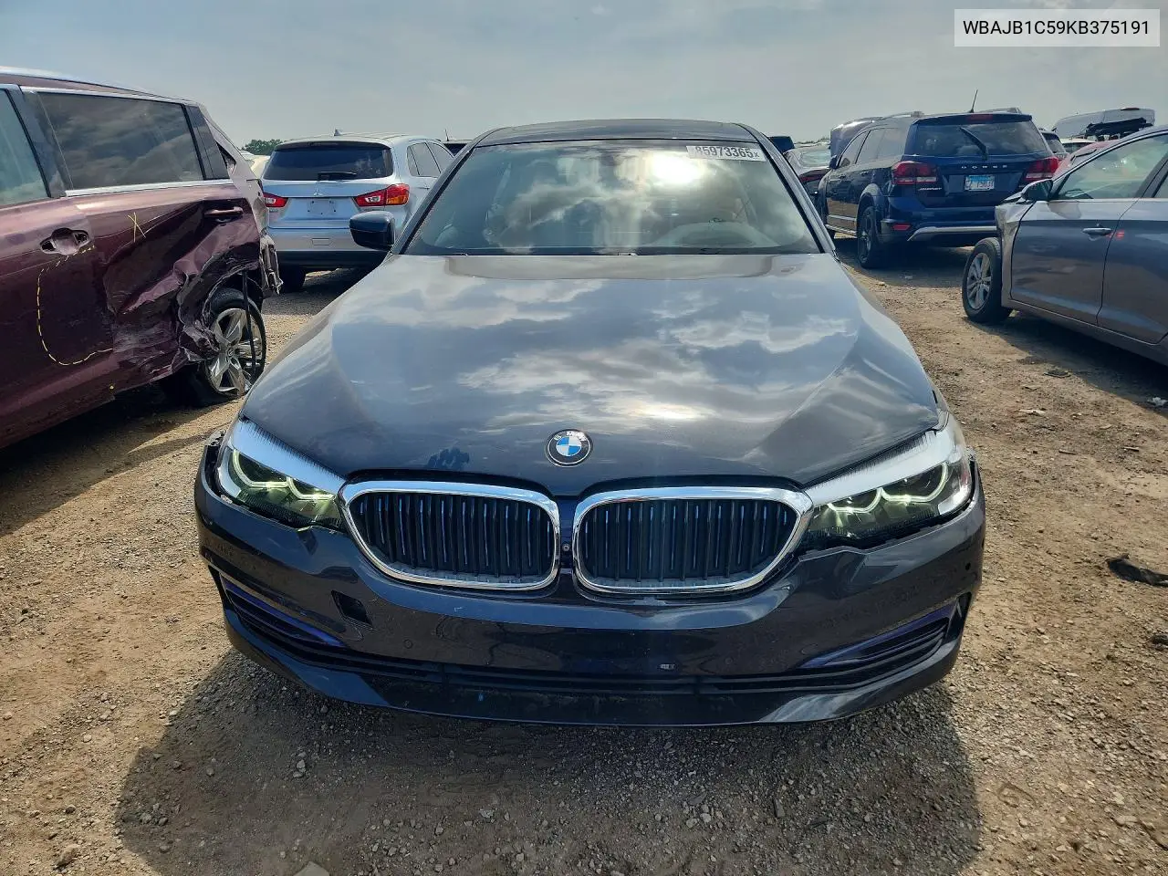 2019 BMW 530Xe VIN: WBAJB1C59KB375191 Lot: 85973365