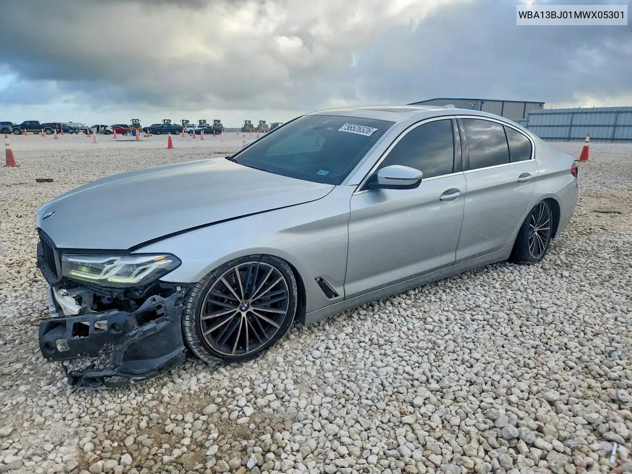 2021 BMW 530 Xi VIN: WBA13BJ01MWX05301 Lot: 56526526