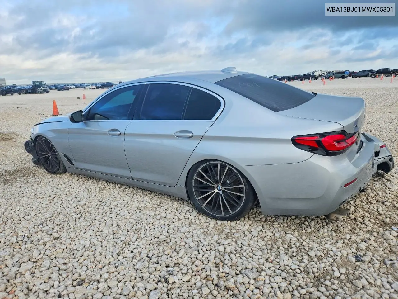 2021 BMW 530 Xi VIN: WBA13BJ01MWX05301 Lot: 56526526