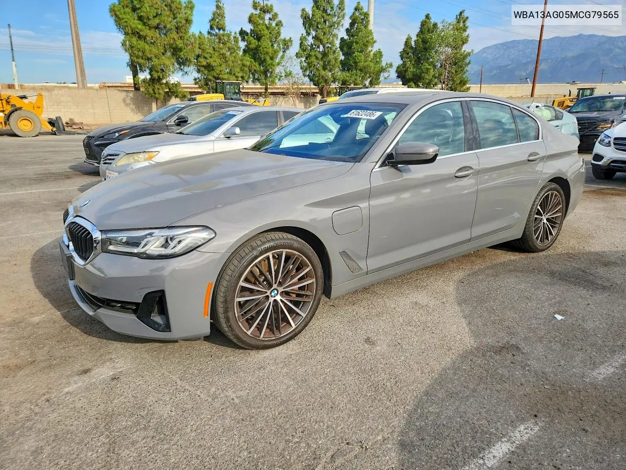 2021 BMW 530E VIN: WBA13AG05MCG79565 Lot: 61622486