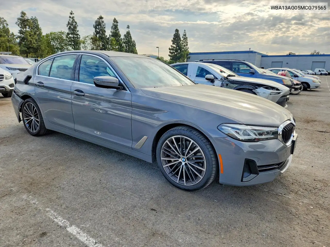 2021 BMW 530E VIN: WBA13AG05MCG79565 Lot: 61622486