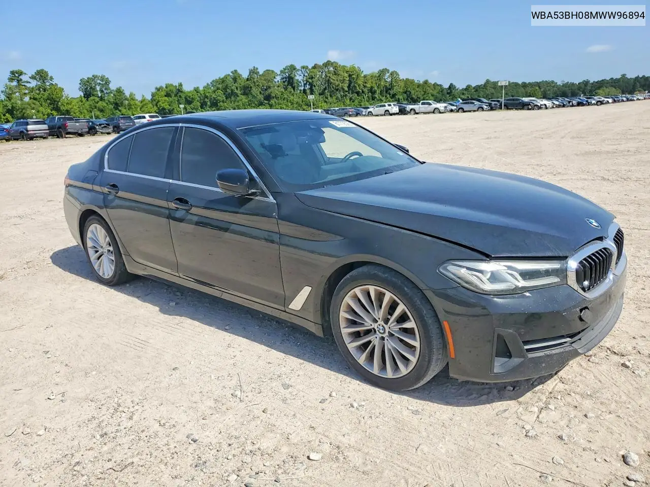 2021 BMW 530 I VIN: WBA53BH08MWW96894 Lot: 61772526