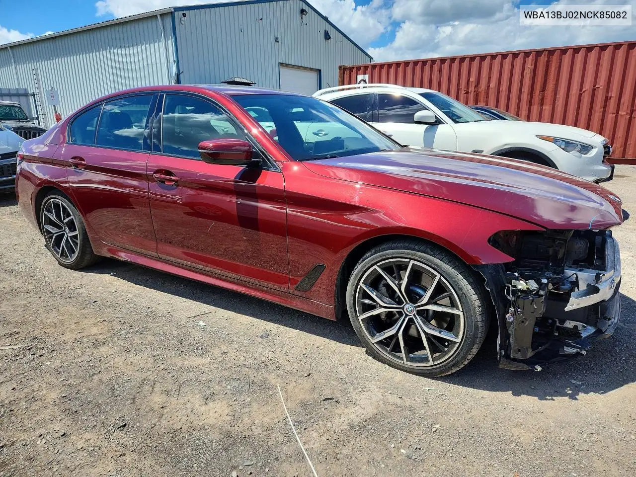 2022 BMW 530 Xi VIN: WBA13BJ02NCK85082 Lot: 57266646