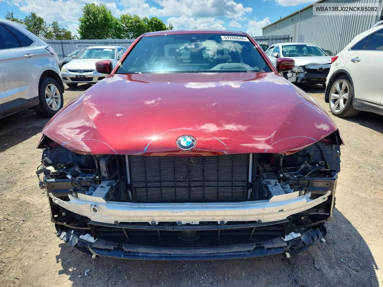 2022 BMW 530 Xi VIN: WBA13BJ02NCK85082 Lot: 57266646
