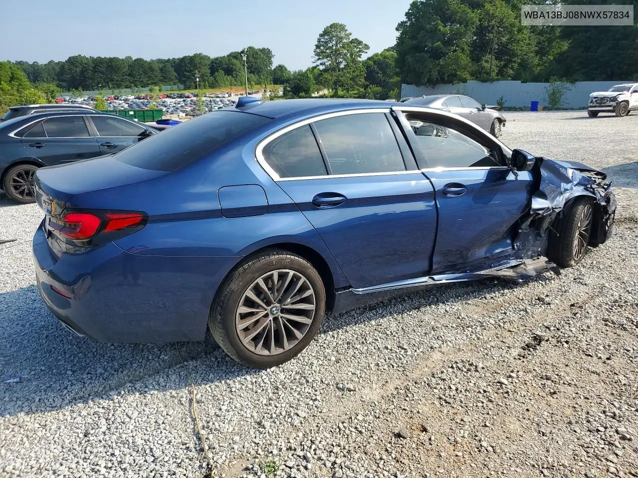 2022 BMW 530 Xi VIN: WBA13BJ08NWX57834 Lot: 59319276
