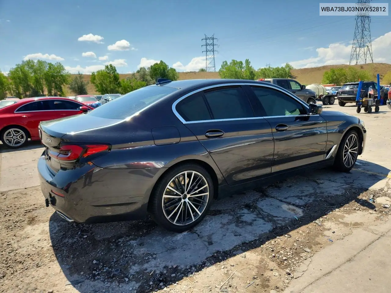 2022 BMW 540 Xi VIN: WBA73BJ03NWX52812 Lot: 61568086