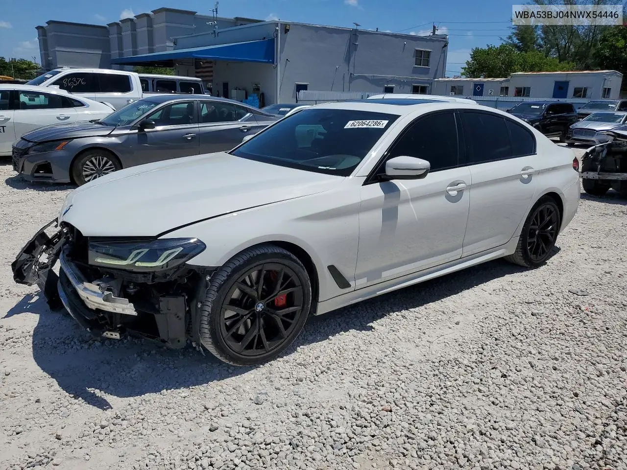 2022 BMW 540 I VIN: WBA53BJ04NWX54446 Lot: 62064286