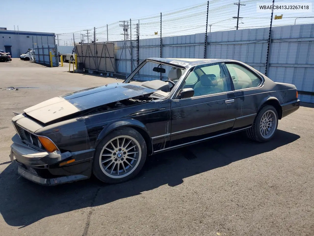 1988 BMW 635 Csi Automatic VIN: WBAEC8413J3267418 Lot: 60442126