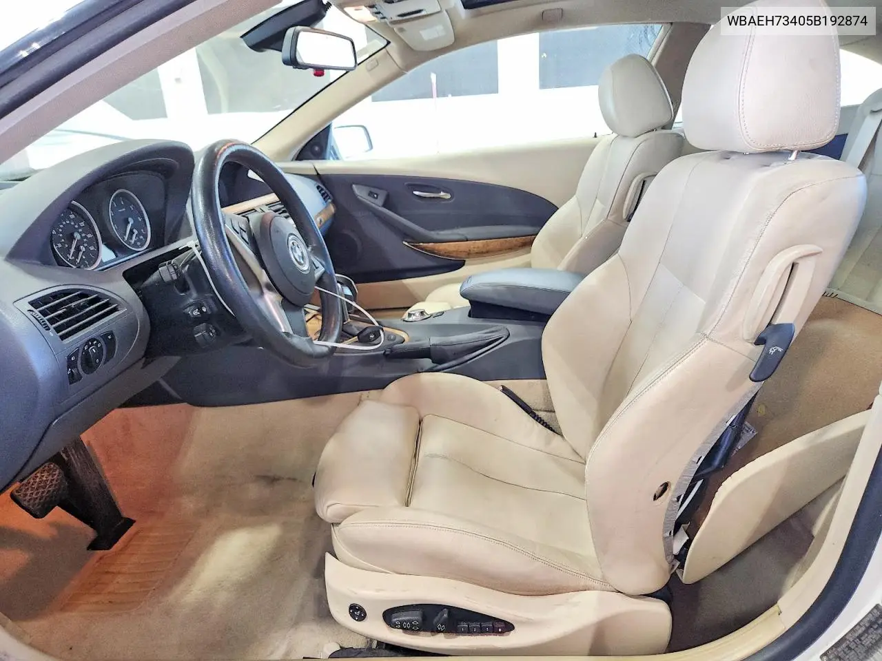 2005 BMW 645 Ci Automatic VIN: WBAEH73405B192874 Lot: 61281056