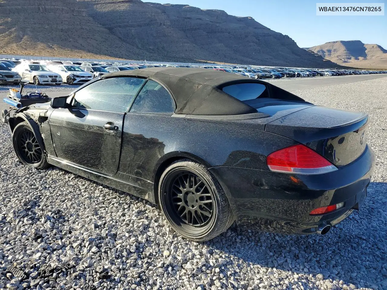 2006 BMW 650 I VIN: WBAEK13476CN78265 Lot: 52905066