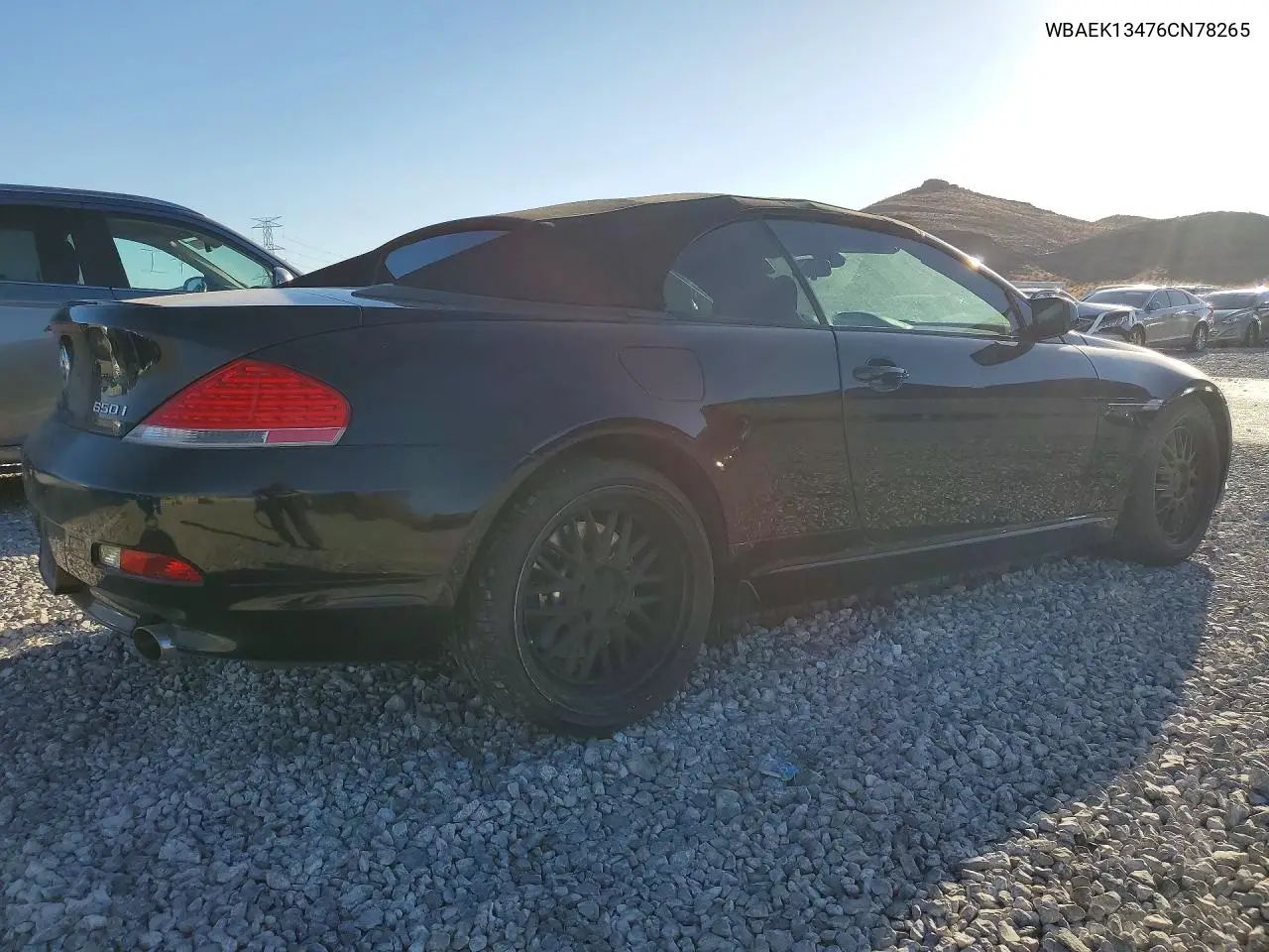 2006 BMW 650 I VIN: WBAEK13476CN78265 Lot: 52905066