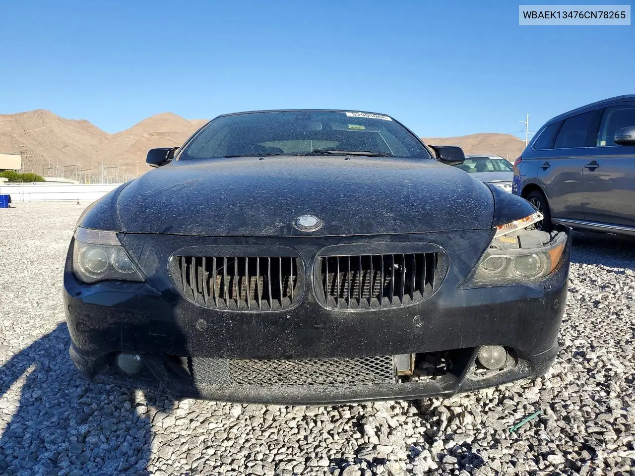 2006 BMW 650 I VIN: WBAEK13476CN78265 Lot: 52905066
