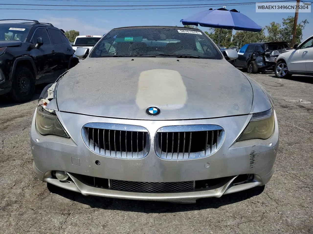 2006 BMW 650 I VIN: WBAEK13496CN75304 Lot: 58761976