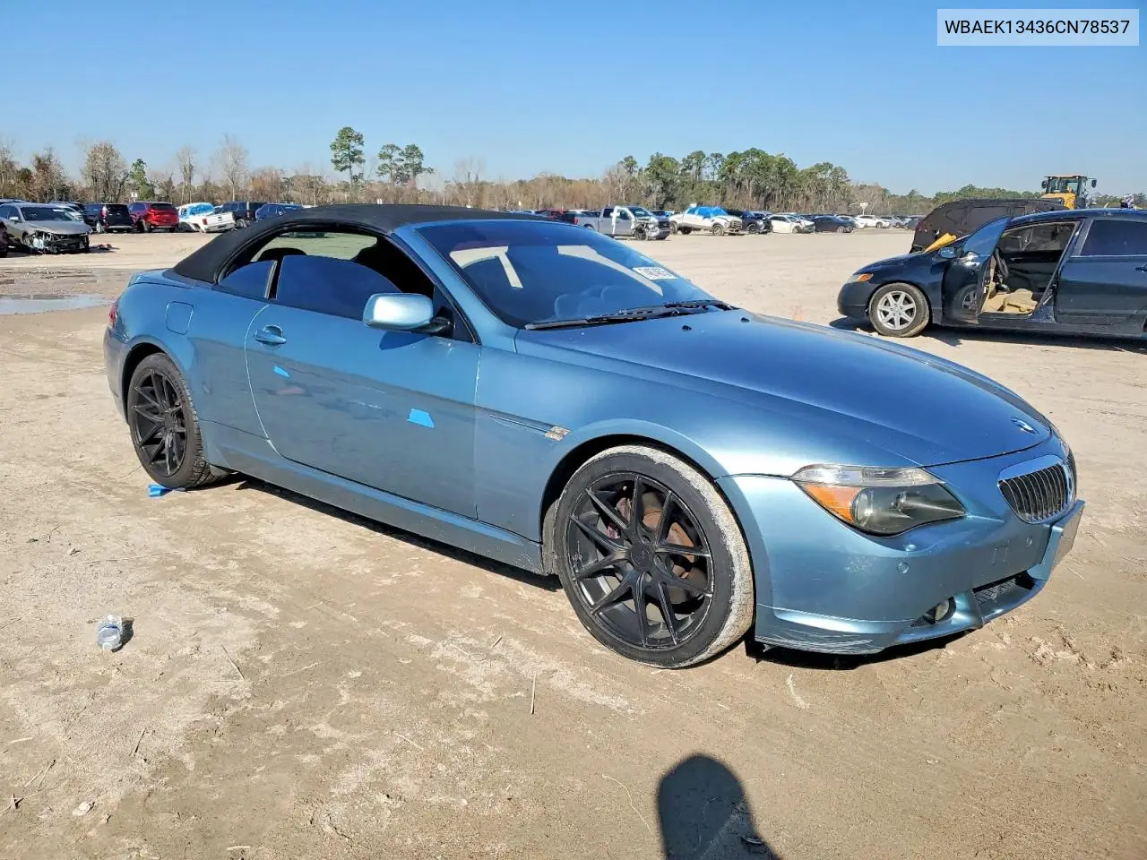 2006 BMW 650 I VIN: WBAEK13436CN78537 Lot: 74874675
