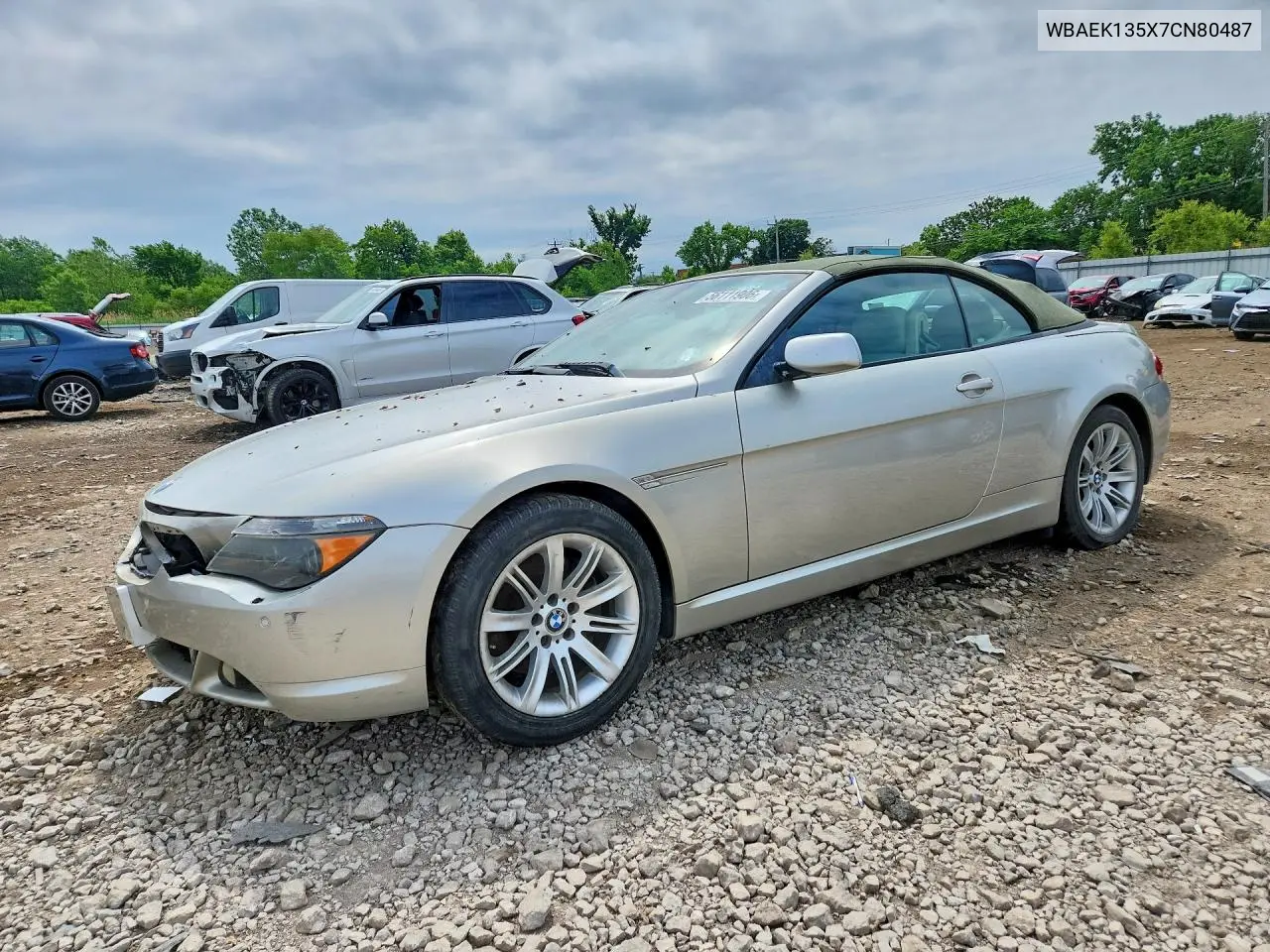 2007 BMW 650 I VIN: WBAEK135X7CN80487 Lot: 56111906