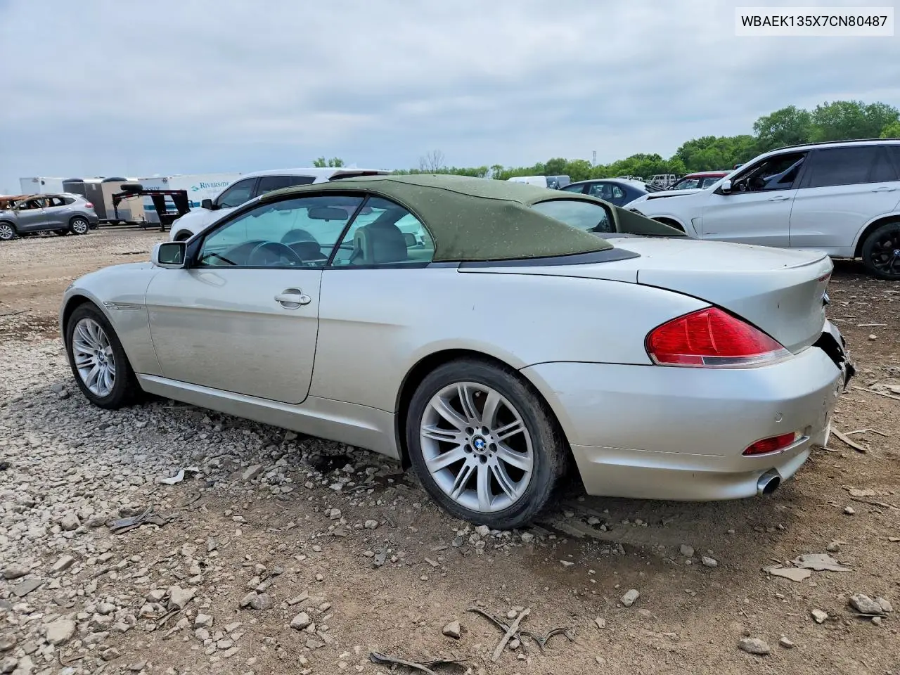 2007 BMW 650 I VIN: WBAEK135X7CN80487 Lot: 56111906