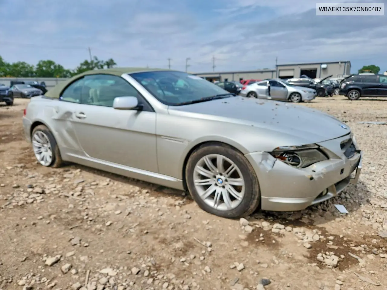 2007 BMW 650 I VIN: WBAEK135X7CN80487 Lot: 56111906