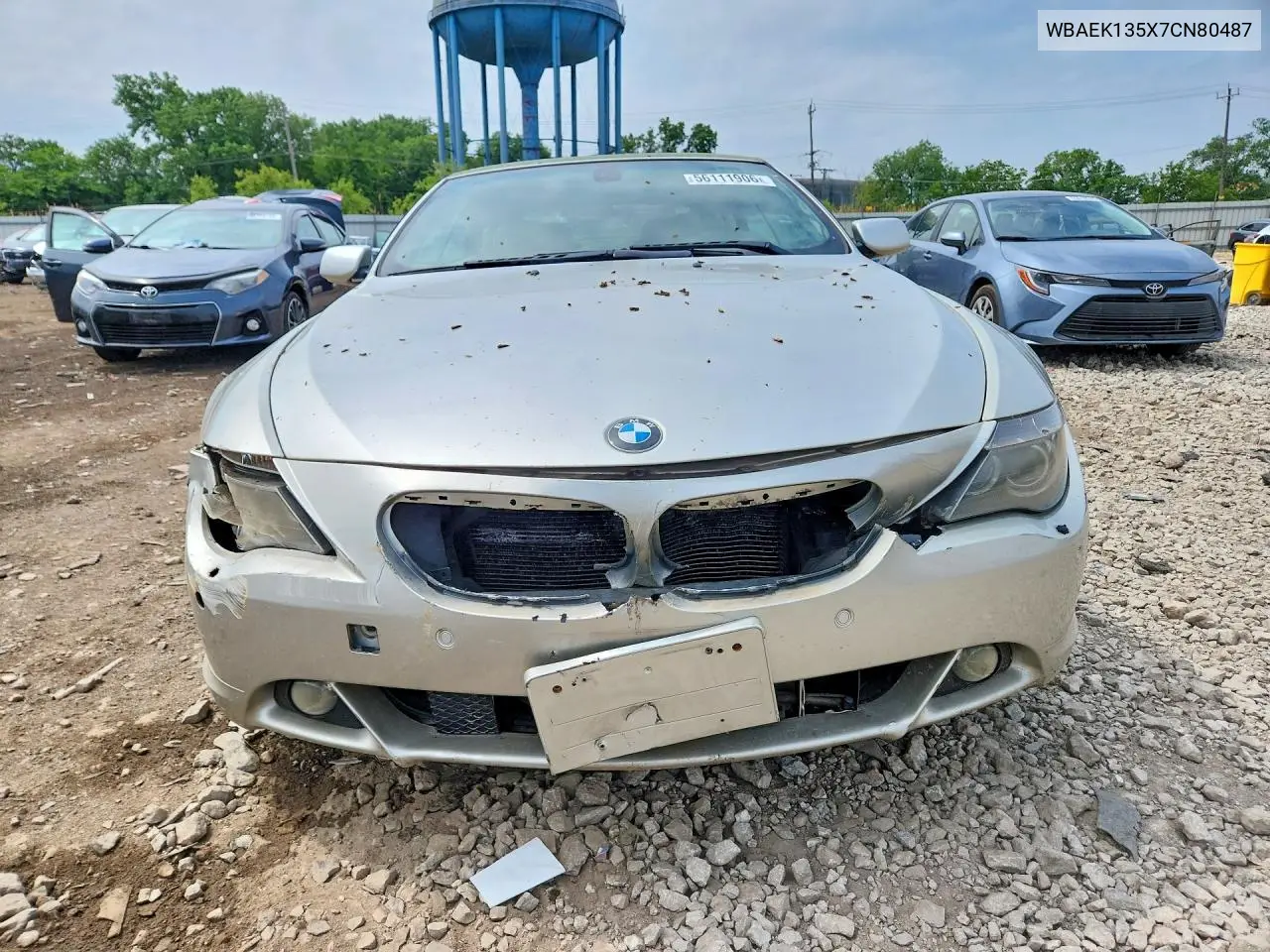 2007 BMW 650 I VIN: WBAEK135X7CN80487 Lot: 56111906