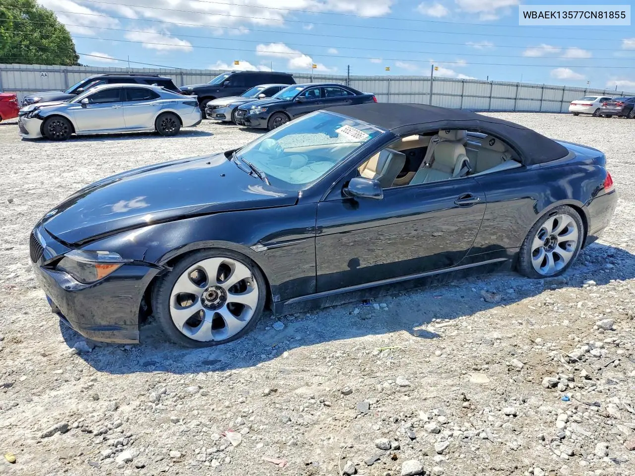2007 BMW 650 I VIN: WBAEK13577CN81855 Lot: 58527886