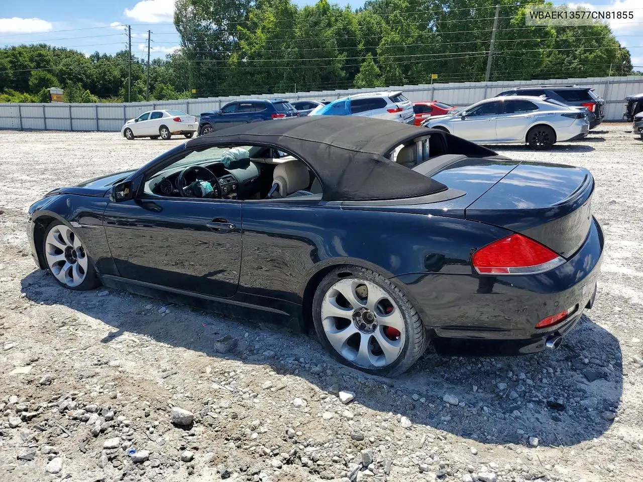 2007 BMW 650 I VIN: WBAEK13577CN81855 Lot: 58527886