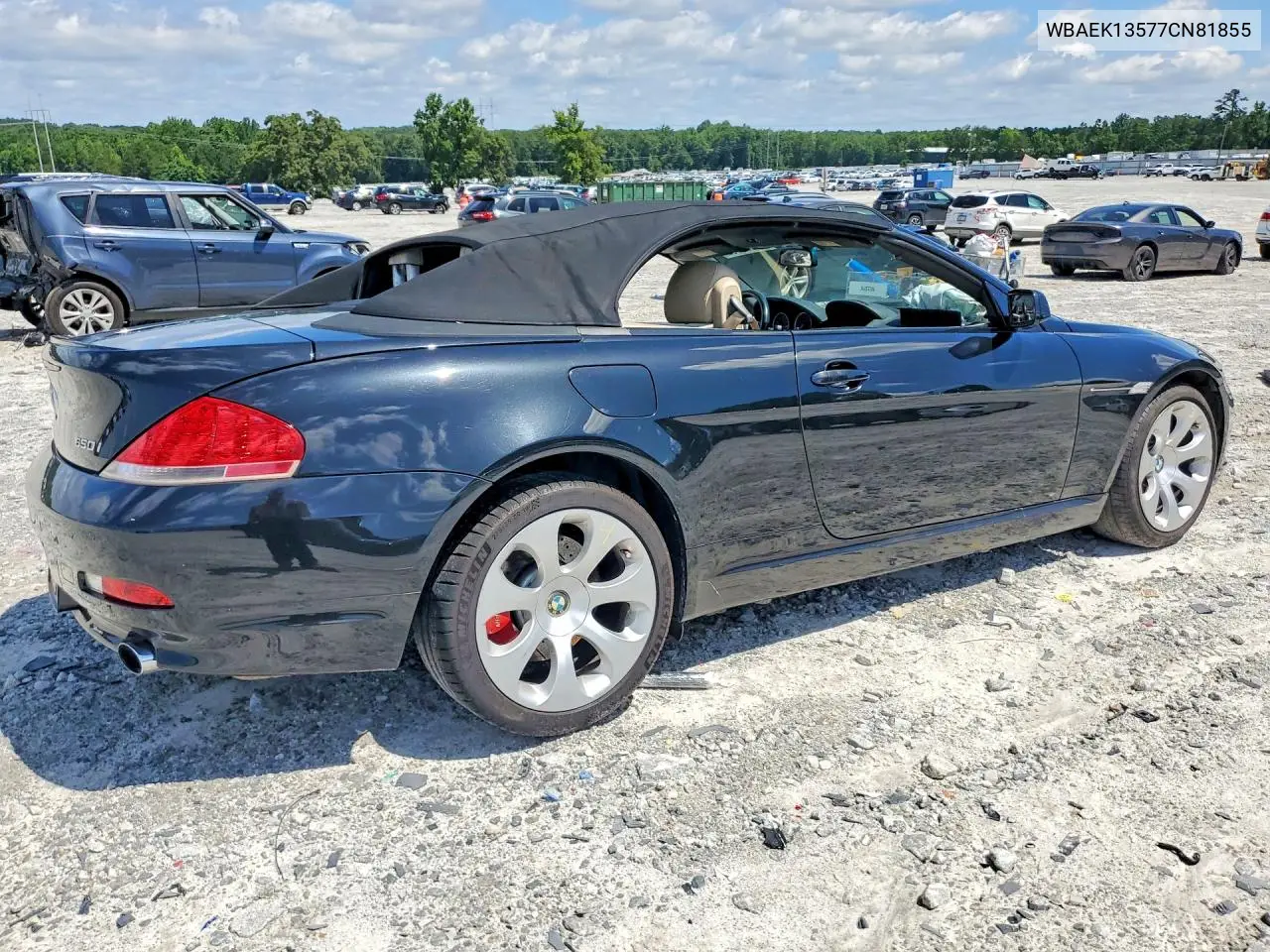 2007 BMW 650 I VIN: WBAEK13577CN81855 Lot: 58527886