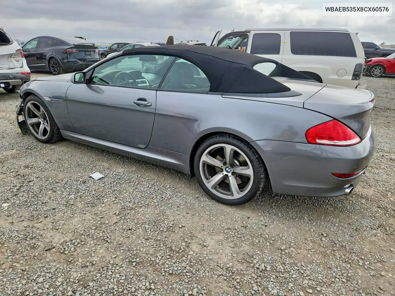 2008 BMW 650 I VIN: WBAEB535X8CX60576 Lot: 53886566