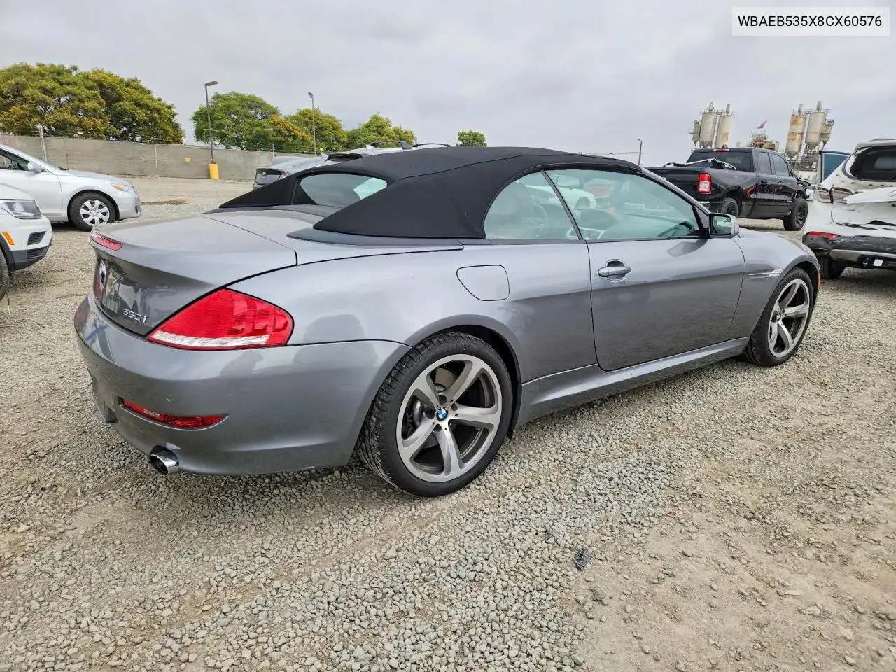 2008 BMW 650 I VIN: WBAEB535X8CX60576 Lot: 53886566