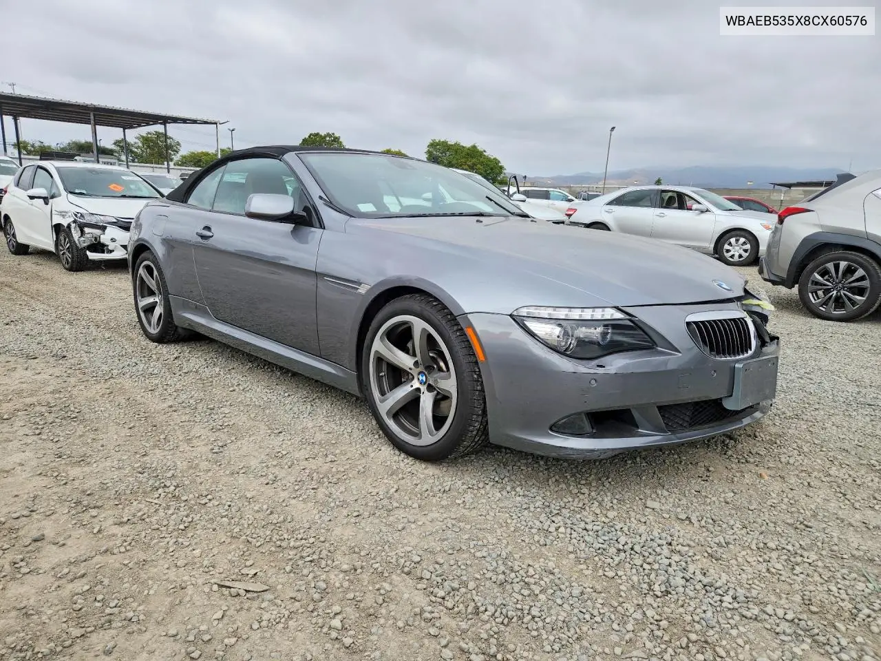 2008 BMW 650 I VIN: WBAEB535X8CX60576 Lot: 53886566