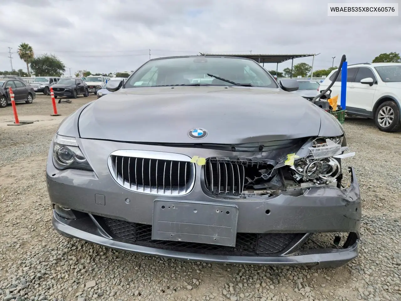 2008 BMW 650 I VIN: WBAEB535X8CX60576 Lot: 53886566