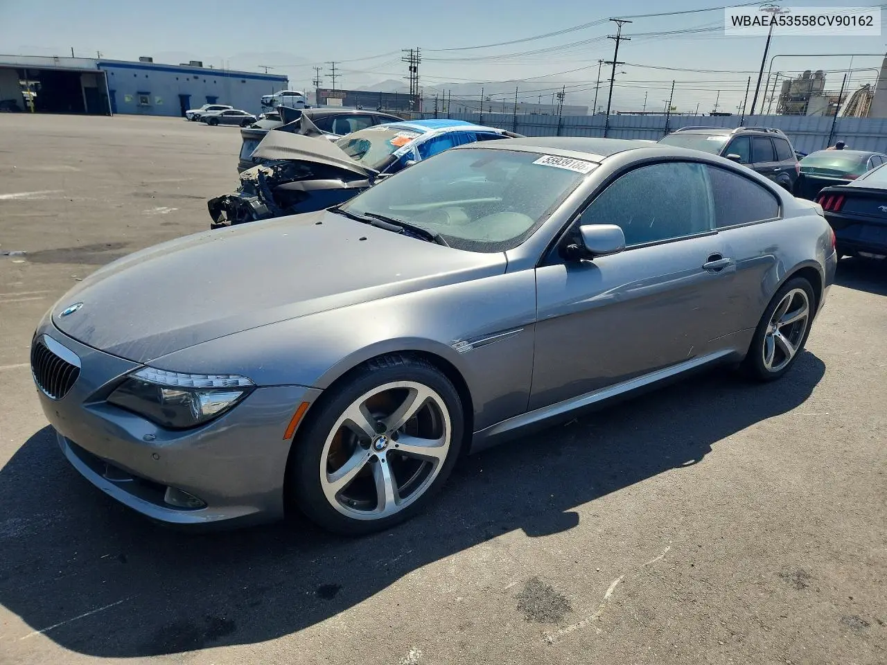 2008 BMW 650 I VIN: WBAEA53558CV90162 Lot: 55939186