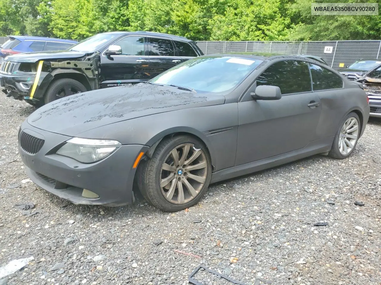 2008 BMW 650 I VIN: WBAEA53508CV90280 Lot: 59791106