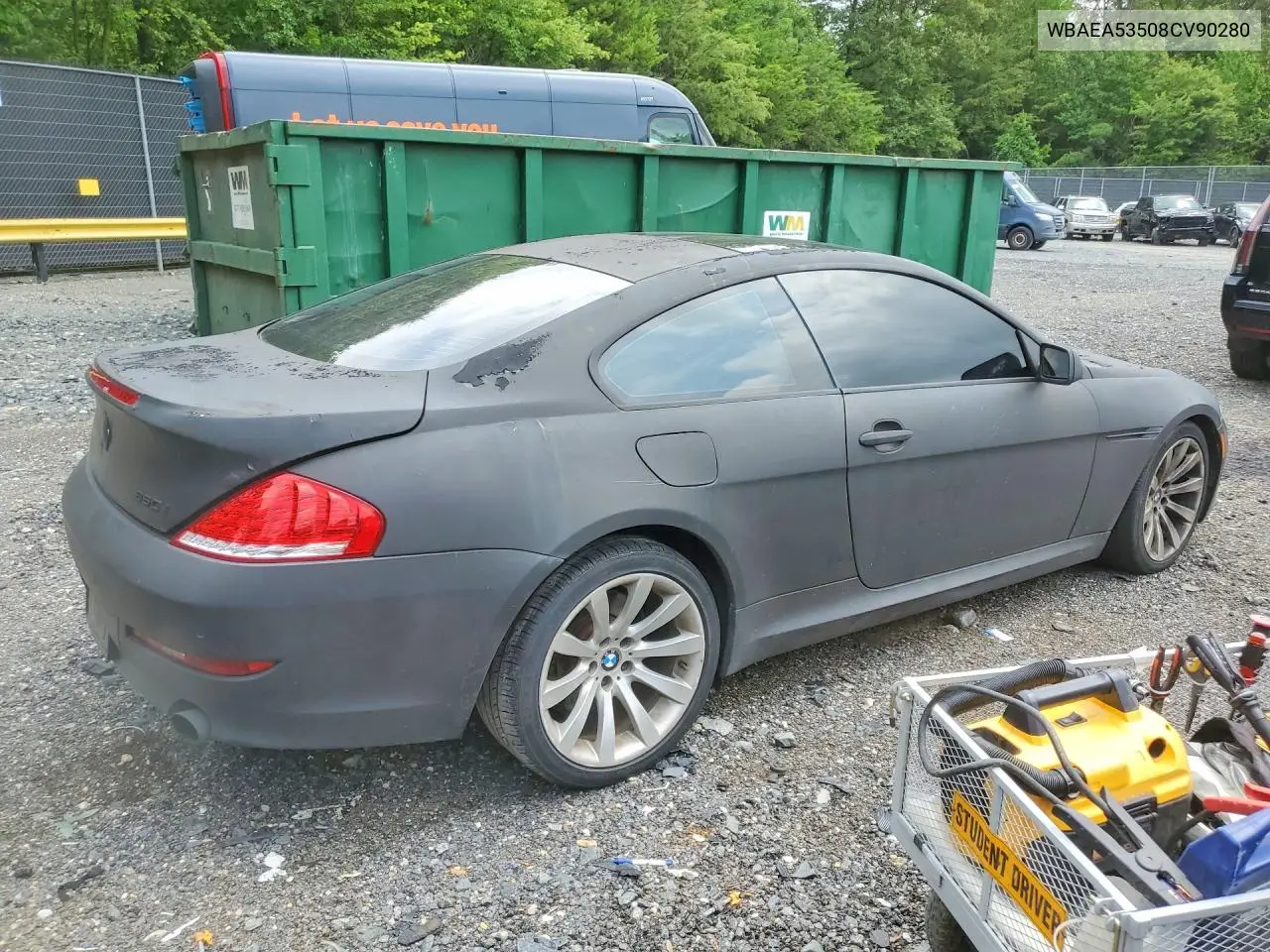 2008 BMW 650 I VIN: WBAEA53508CV90280 Lot: 59791106