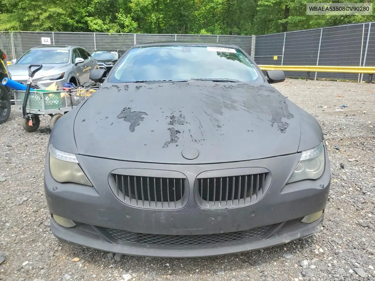 2008 BMW 650 I VIN: WBAEA53508CV90280 Lot: 59791106