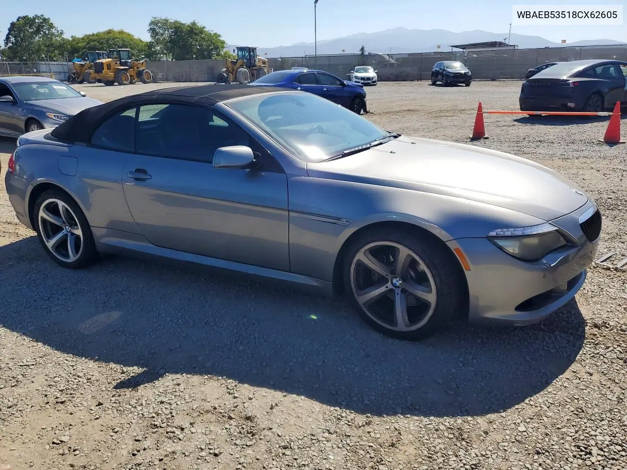 2008 BMW 650 I VIN: WBAEB53518CX62605 Lot: 60131656