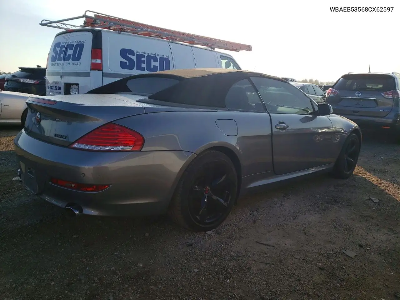2008 BMW 650 I VIN: WBAEB53568CX62597 Lot: 60972596