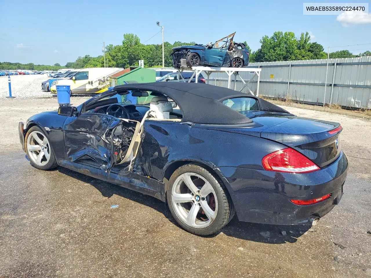 2009 BMW 650 I VIN: WBAEB53589C224470 Lot: 58882796