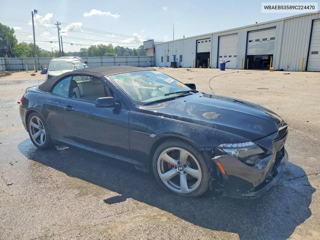 2009 BMW 650 I VIN: WBAEB53589C224470 Lot: 58882796
