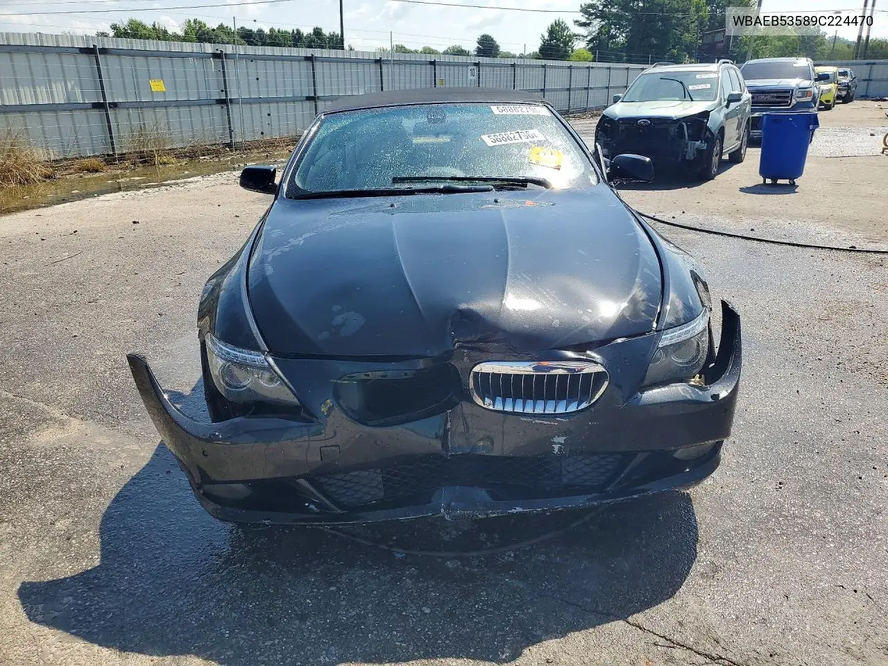 2009 BMW 650 I VIN: WBAEB53589C224470 Lot: 58882796