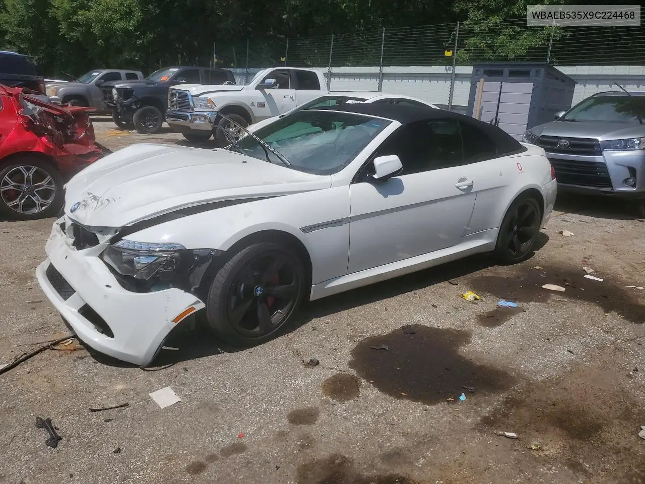 2009 BMW 650 I VIN: WBAEB535X9C224468 Lot: 60679576