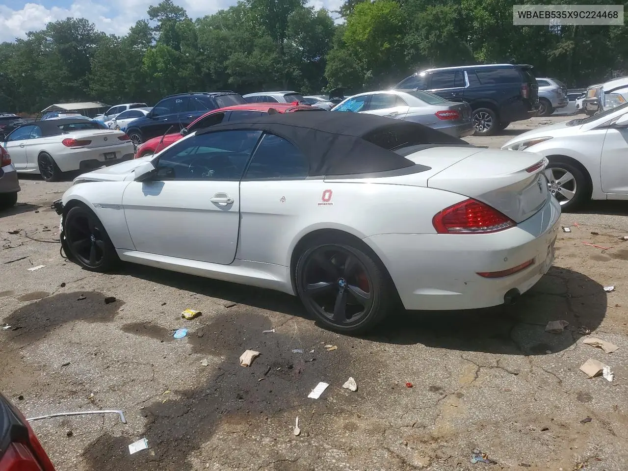 2009 BMW 650 I VIN: WBAEB535X9C224468 Lot: 60679576