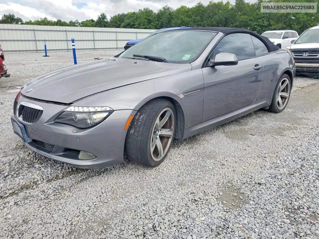 2010 BMW 650 I VIN: WBAEB5C59AC225583 Lot: 55246466