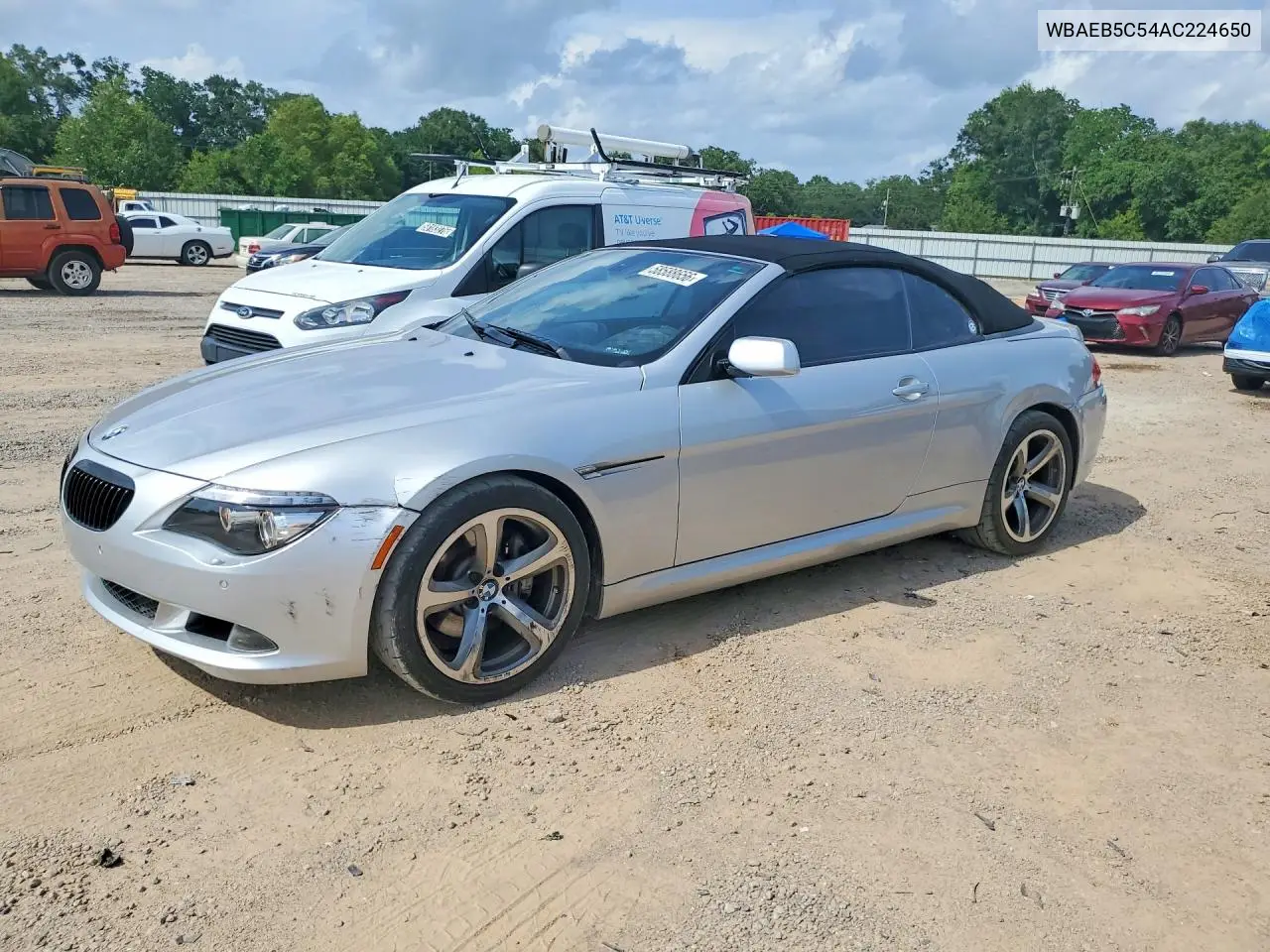 2010 BMW 650 I VIN: WBAEB5C54AC224650 Lot: 58588656