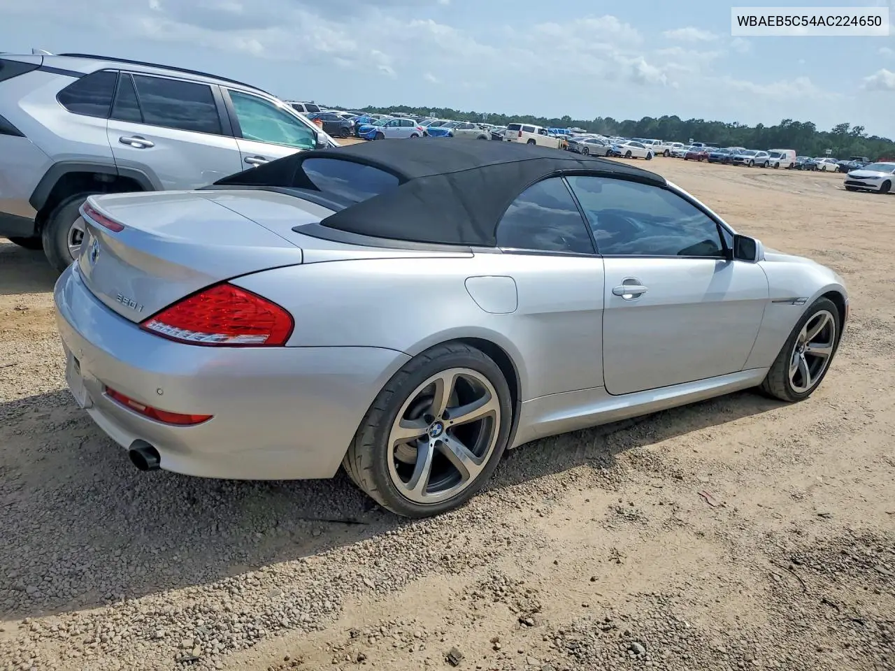 2010 BMW 650 I VIN: WBAEB5C54AC224650 Lot: 58588656
